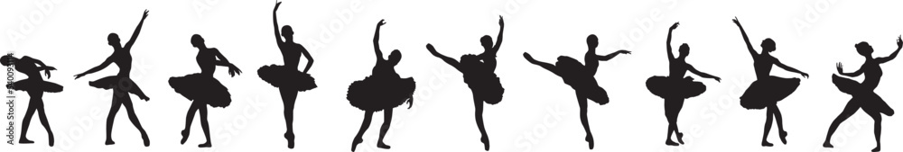 ballerina dancer silhouette ballerina dancer silhouette