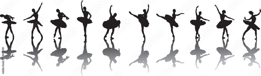 ballerina dancer silhouette ballerina dancer silhouette