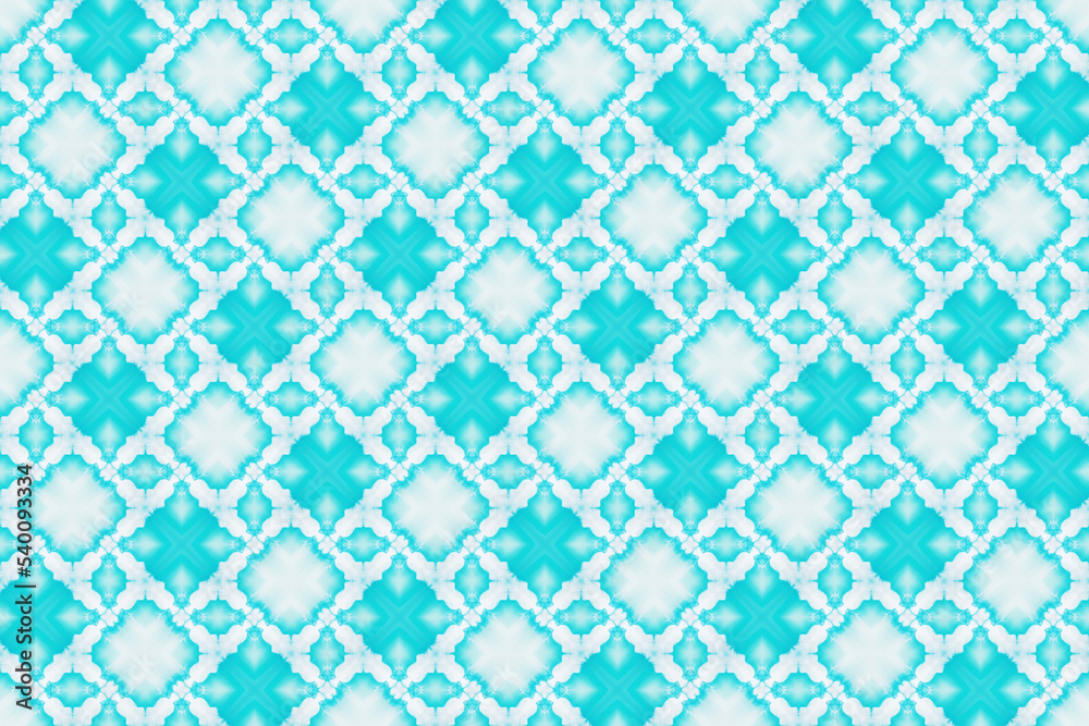 Fototapeta premium Geometric seamless textile pattern 3d illustrated 