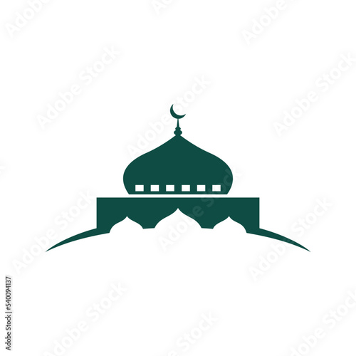 Mosque icon vector Illustration design template