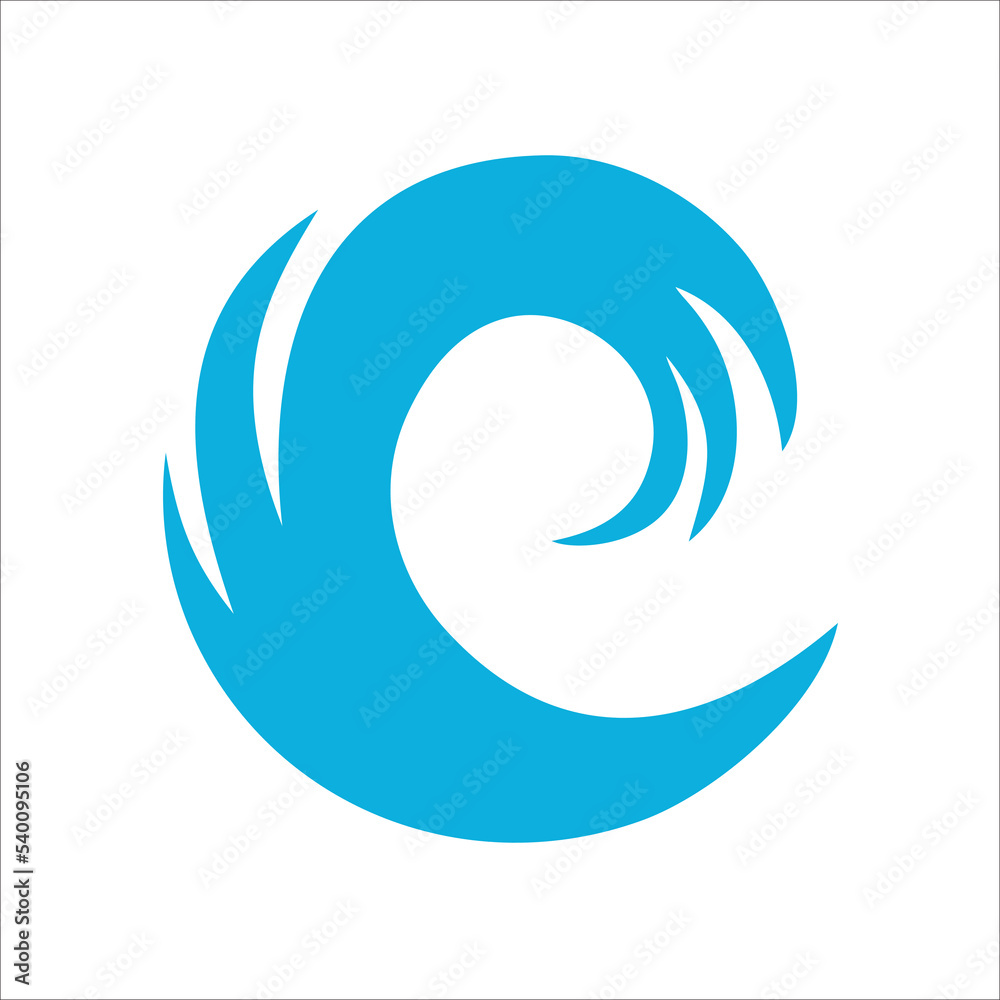 Water wave icon vector illustration design logo Water wave icon vector illustration design logo
