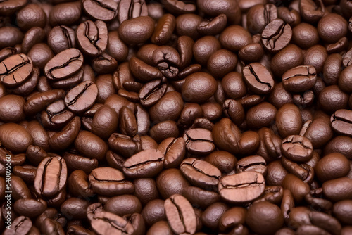 a photo of roasted coffee beans  popular drink ingredient