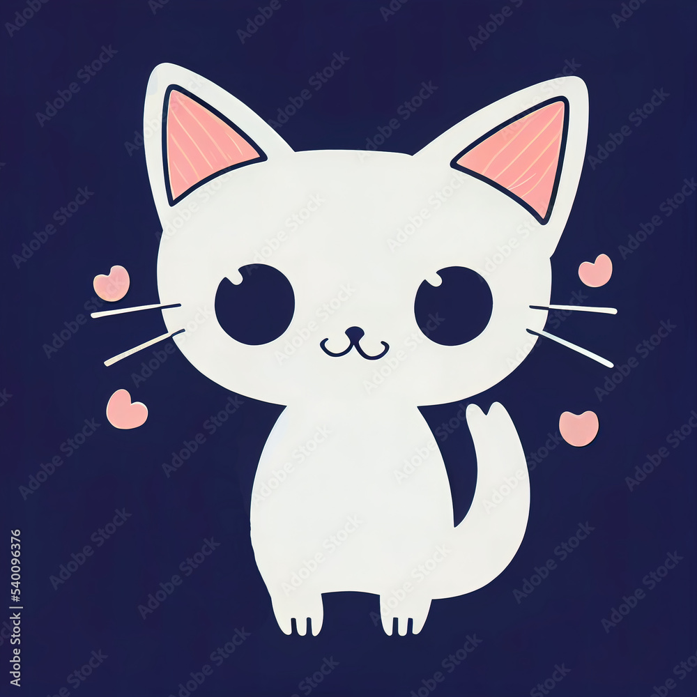 Cartoon cat character icon logo 3d illustrated
Cartoon cat character icon logo 3d illustrated