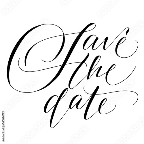Hand drawn copperplate spenserian wedding lettering 
