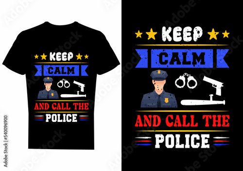 USA Police T-shirt Design 