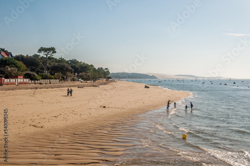 Plage du Moulleau dans le bassin d'Arcachon