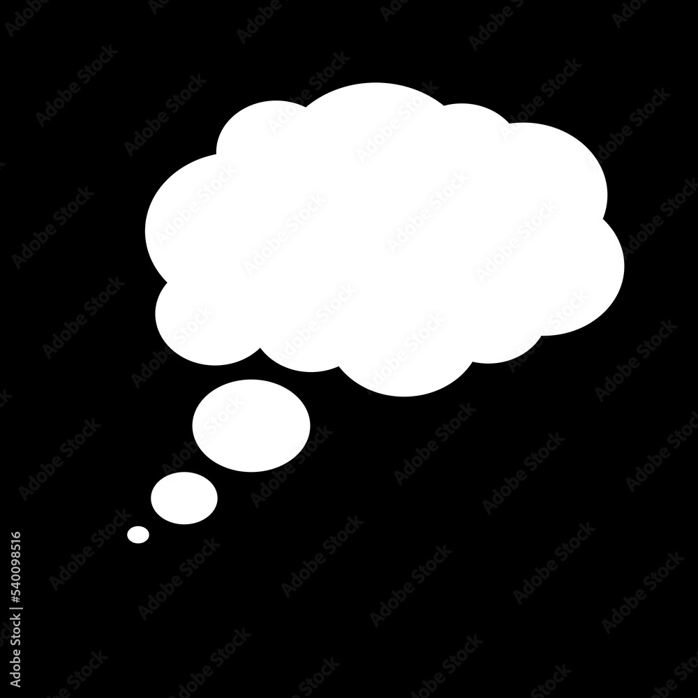 Vector cloud chat speech bubble icon. White doodle shape sign. Vector cloud chat speech bubble icon. White doodle shape sign.