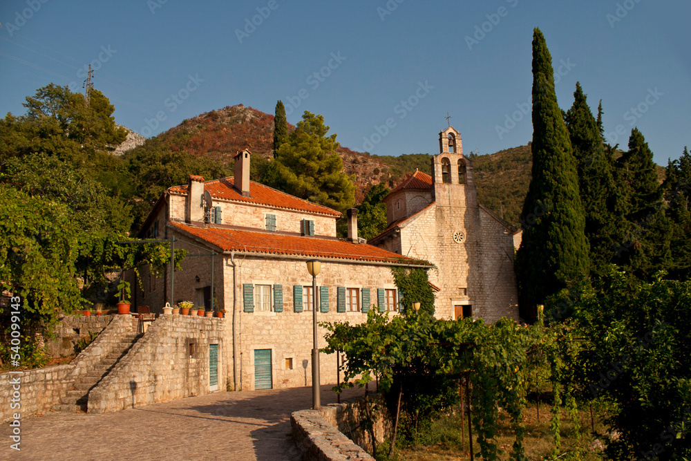 Orthodoxes Kloster Praskvica, nahe Budva, Balkan, Adriaküste, Montenegro, Europa