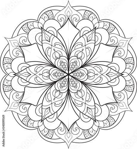 Mandalas for coloring book color pages.Anti-stress coloring book page for adults.
