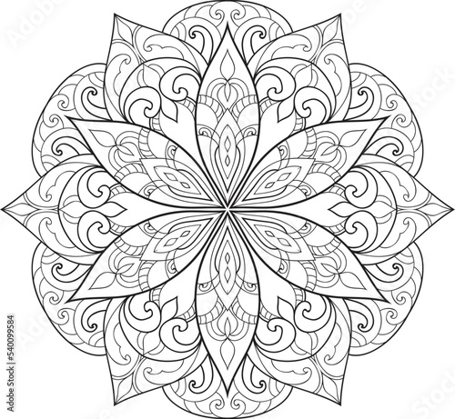 Mandalas for coloring book color pages.Anti-stress coloring book page for adults.
