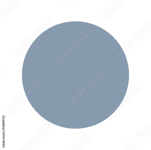 Smoke blue color solid dot vector icon. Smoke blue round.