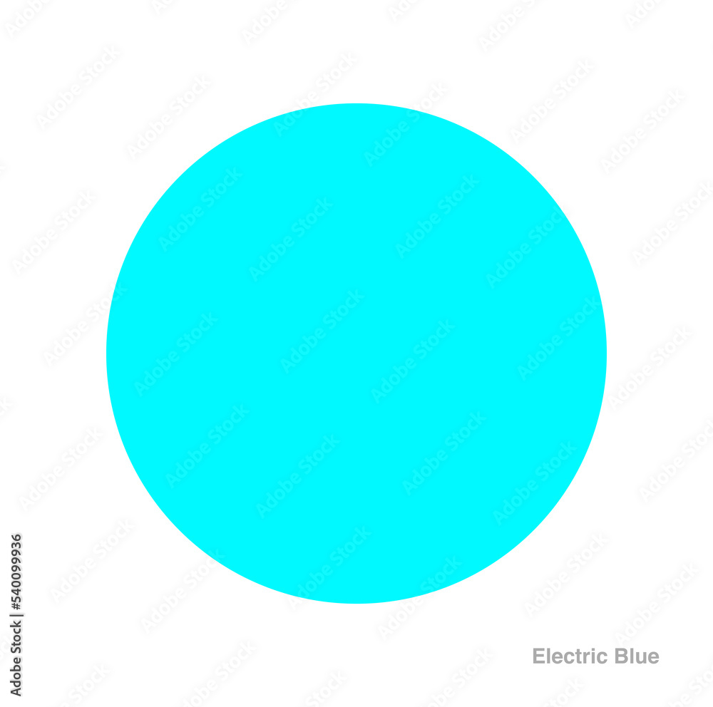 Electric Blue round vector icon. Electric Blue dot. Electric Blue round vector icon. Electric Blue dot.