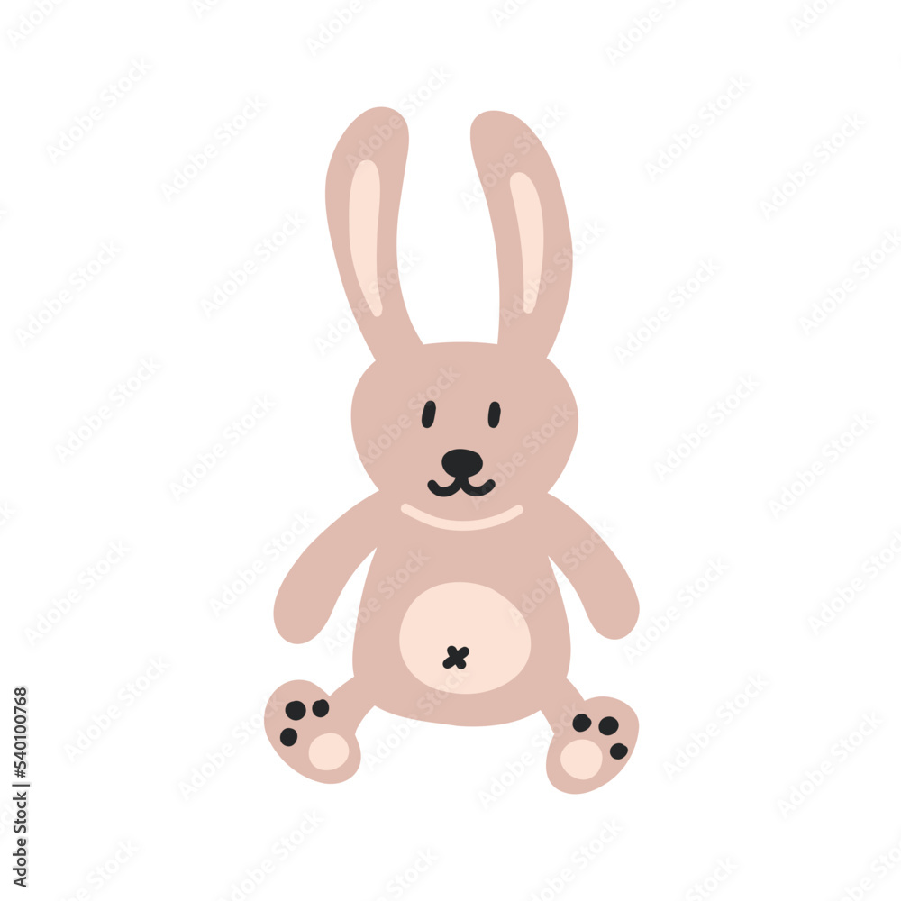 Boho soft toy rabbit. Boho Baby Nursery Scandinavian Neutral Decor Element. Baby Shower Minimalist Clipart for Newborn Boho soft toy rabbit. Boho Baby Nursery Scandinavian Neutral Decor Element. Baby Shower Minimalist Clipart for Newborn