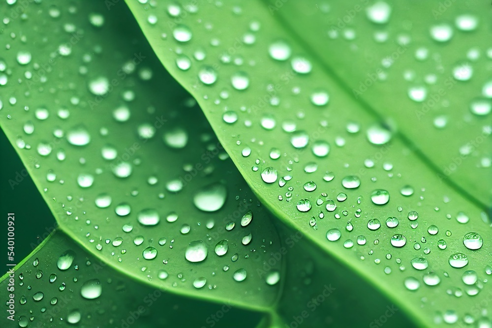 green leaf with drops green leaf with drops