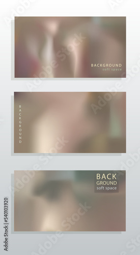 Creative abstract templates in blured gradient soft blur colors. Cute and minimal style oster, business card, page cover, brochure, email header, post in social networks, advertising, corporate style.