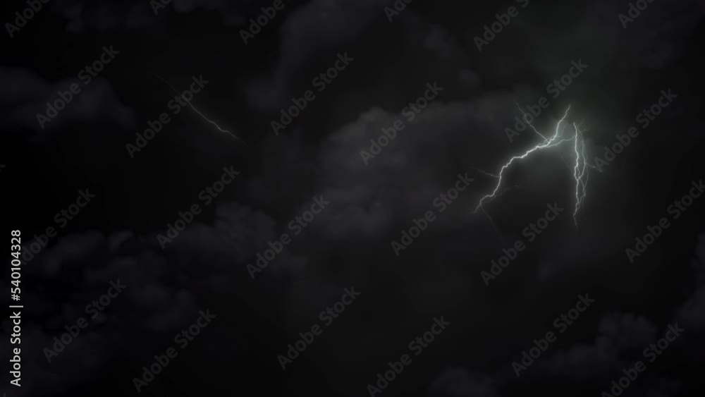 Lightning In Stormy Clouds - loop