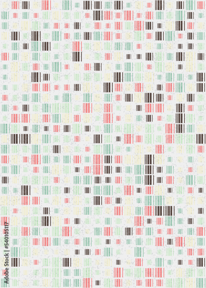 Fototapeta premium Abstract Geometric Pattern generative computational art illustration