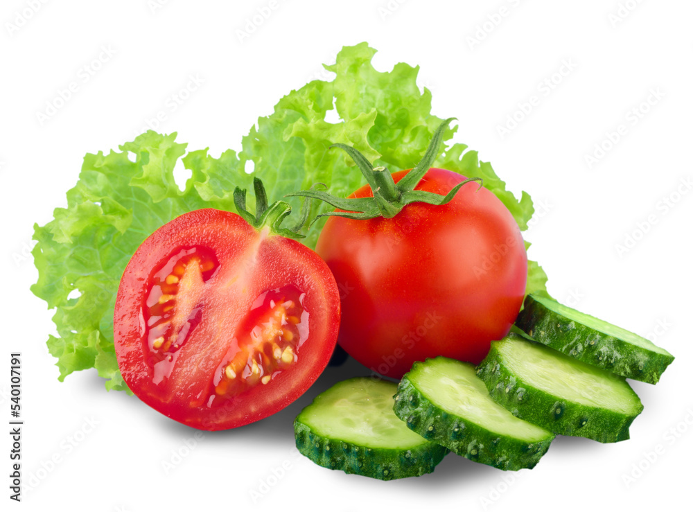 Close-up photo of fresh vegetables isolated on white background Close-up photo of fresh vegetables isolated on white background