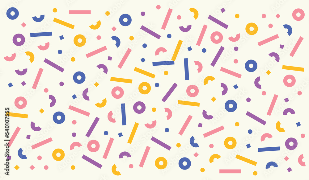 Geometric fun party pattern texture vector Geometric fun party pattern texture vector
