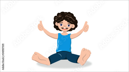 cheerful curly boy shows like