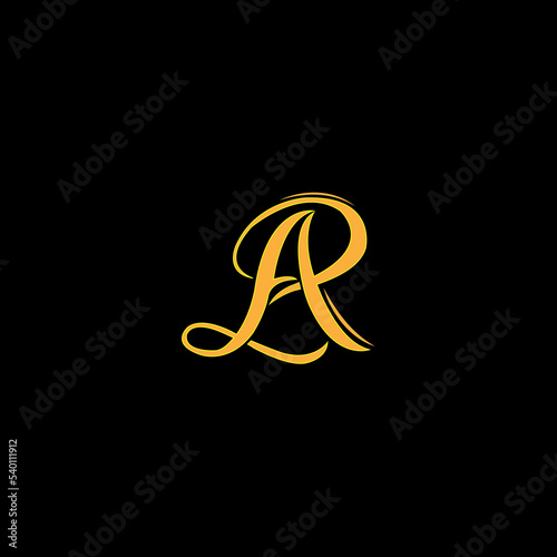 simple logo monogram initials R