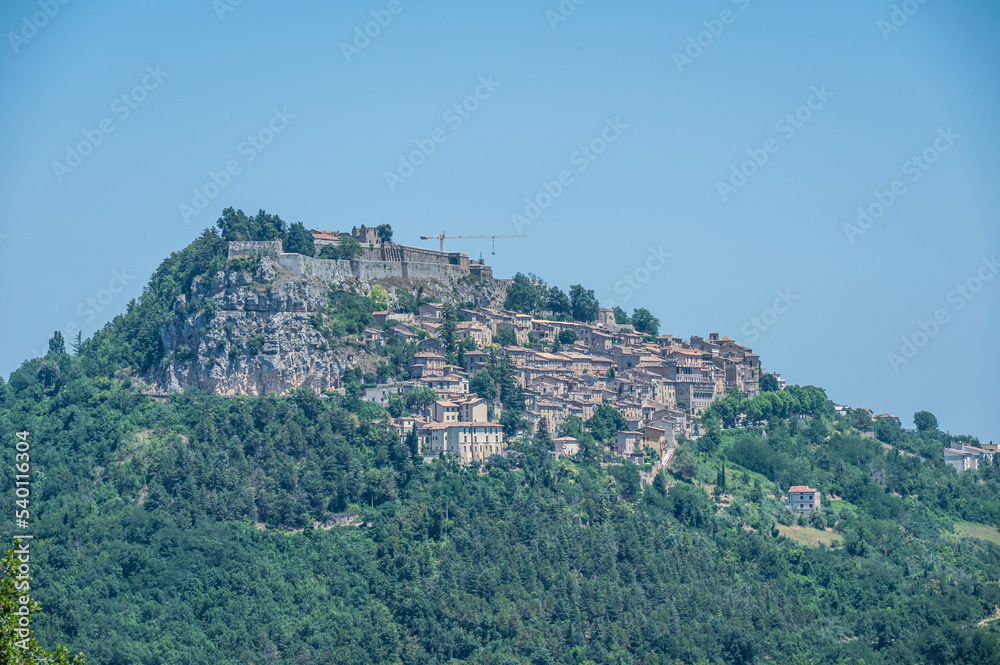 panorama of the beautiful village of Civitella del Tronto