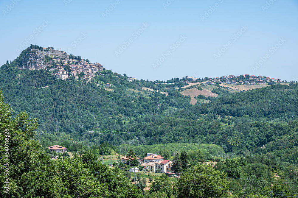 panorama of the beautiful village of Civitella del Tronto