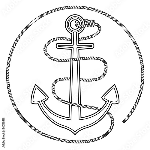 Anchor and rope
