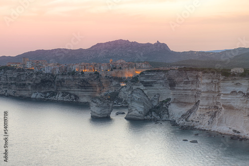 Bonifacio by sunset, Corsica, France