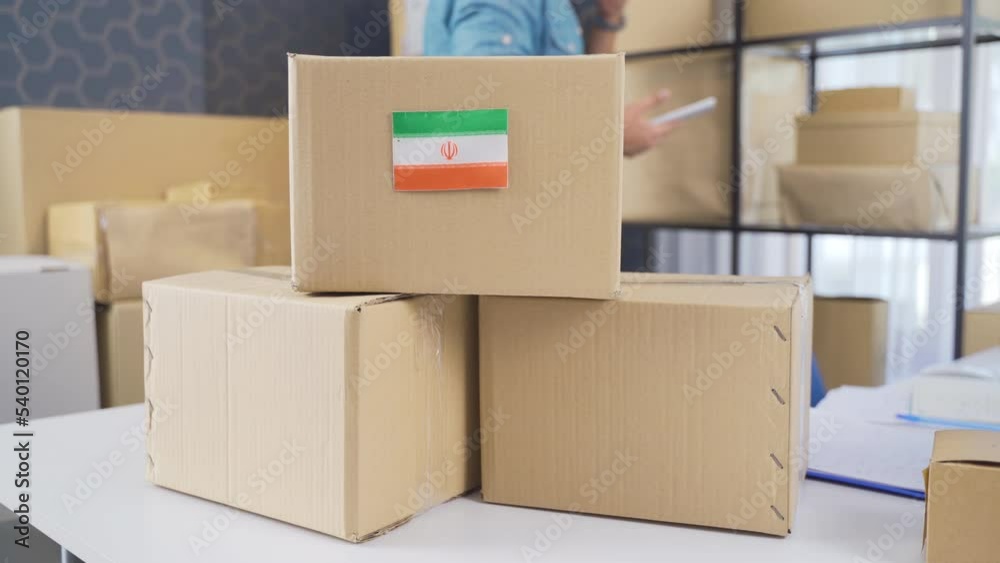 Iran flag on logistic cargo package.
Cargo package with Iran flag.
Iran flag on logistic cargo package.
Cargo package with Iran flag.