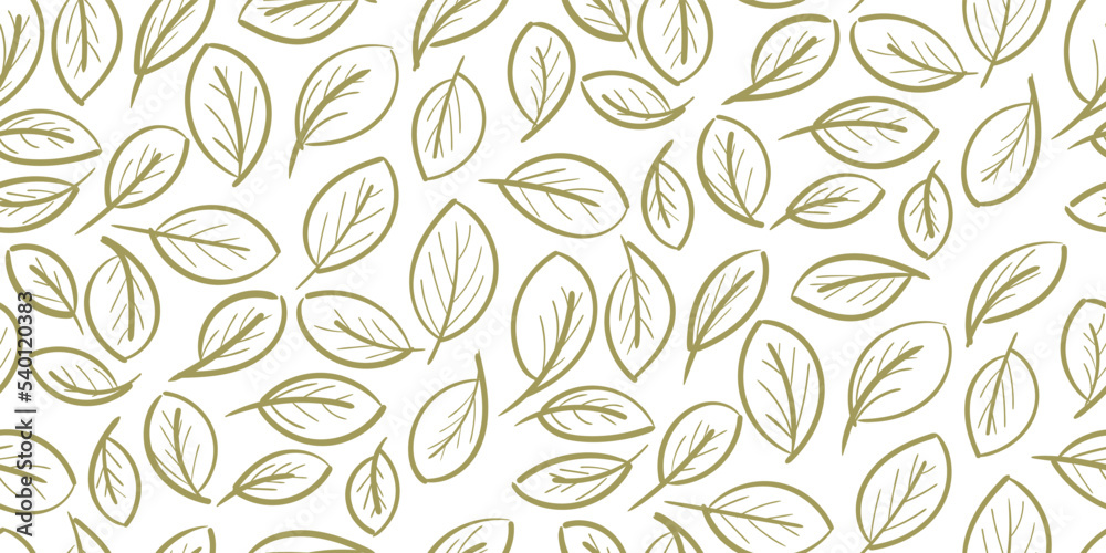 vector seamless pattern with leaves vector seamless pattern with leaves