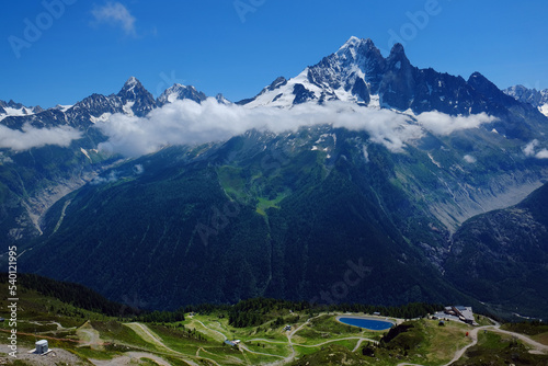 Amazing landscape at L'Index,  Aiguille Rouges , La Flegere, Chamonix, French Alps, Rhone Alpes, France. On the route to Lac Blanc. 