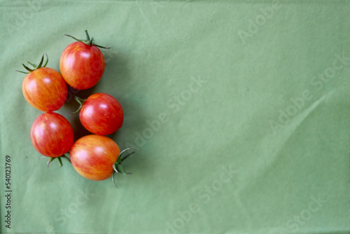 Sunrise Bumblebee tomatoes isolated