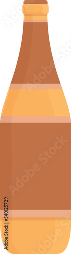 Beer bottle icon cartoon vector. Czech republic. Travel map
