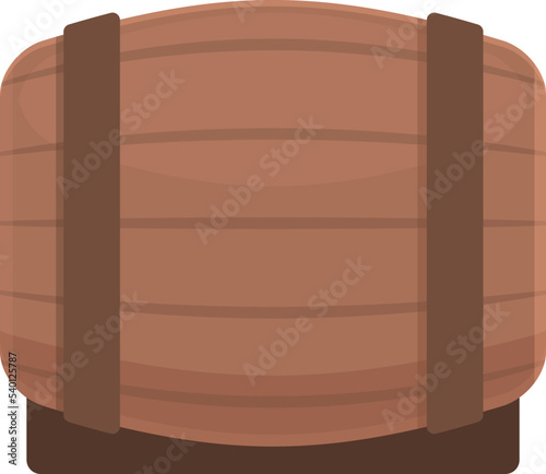 Beer wood barrel icon cartoon vector. Prague travel. Region flag