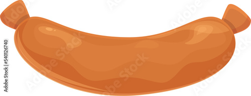 Czech sausage icon cartoon vector. Republic landmark. Beer map