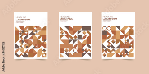 Abstract minimal geometric shape background for business annual report  book cover  brochure  flyer  and poster. Retro colorful design.