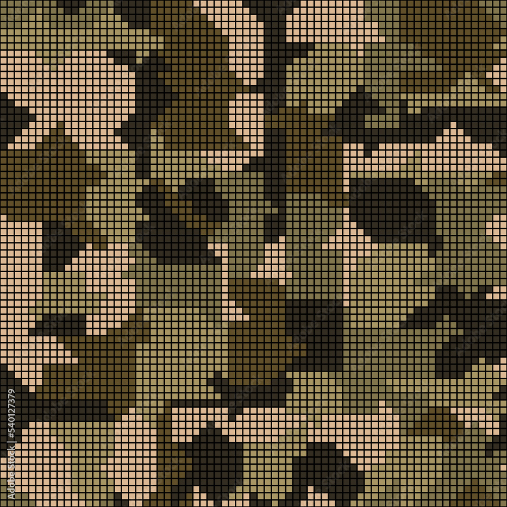 Pixel camouflage image. Seamless vector pattern. Pixel camouflage image. Seamless vector pattern.