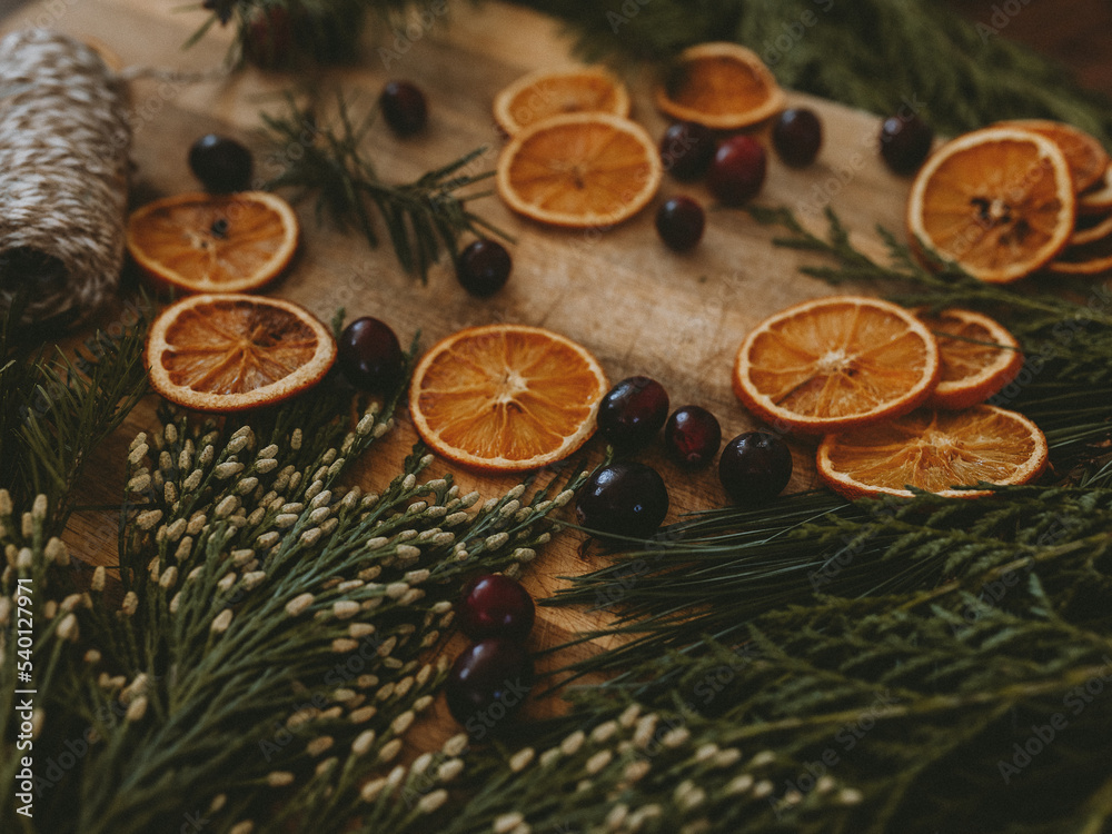 christmas flatlay christmas flatlay