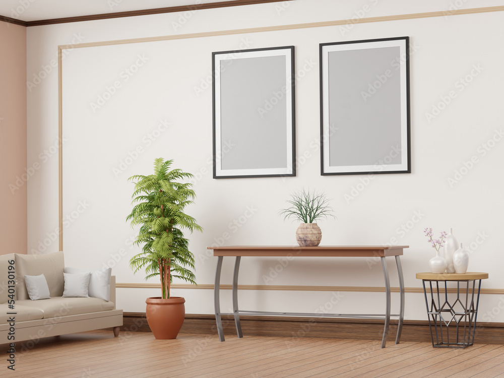 Double portrait black frames mockup Double portrait black frames mockup