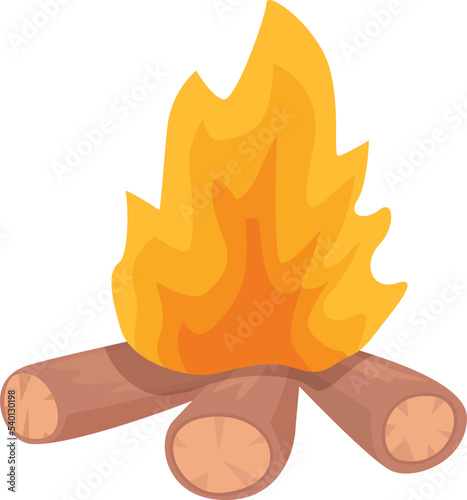 Tribal bonfire icon cartoon vector. culture. Africa culture