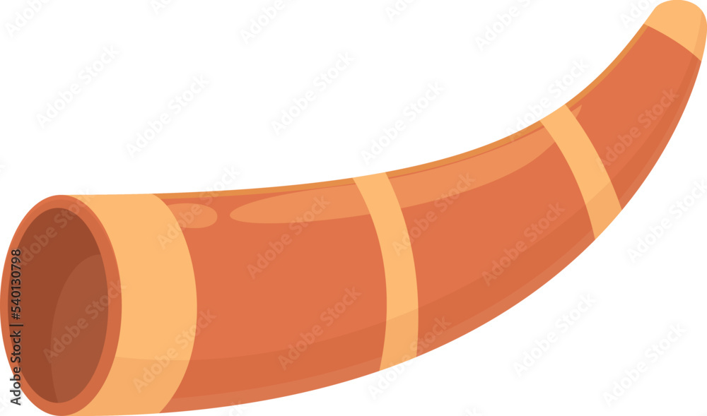 Aborigin flute icon cartoon vector. Ethnic art. African person Aborigin flute icon cartoon vector. Ethnic art. African person