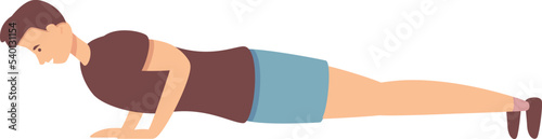 Push up icon cartoon vector. Street training. Sport equipment