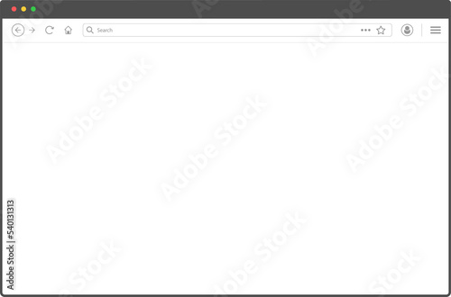 Browser mockup. Web browser mockup. Web window template. Website window photo