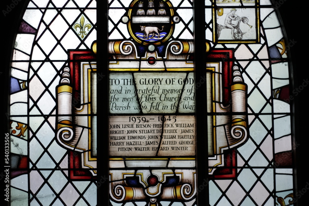 Stained Glass Window #3 War Memorial Stained Glass Window #3 War Memorial