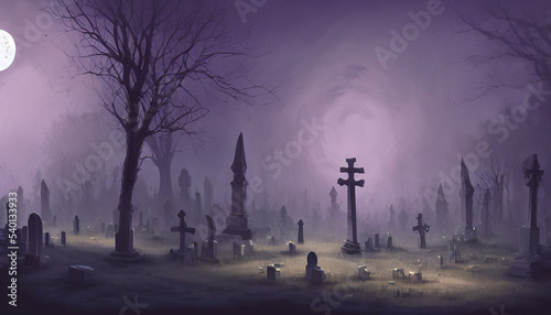 Graveyard generated by AI