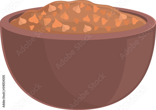 Organic food icon cartoon vector. Raw cereal. Seed grain