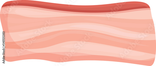 Meat icon cartoon vector. Pork bacon. Raw beef