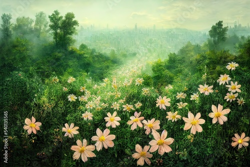 field of daisies