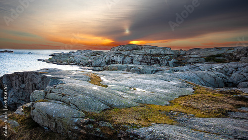 Viewpoint. Autumn in Verdens ende . Norway.